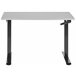 Beliani Escritorio de altura regulable manual DESTINES 120x72 Branco