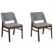 Beliani Silla de comedor BELLA Cinza Claro