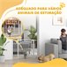 Barrera de Segurança para Cães Acero e PA PawHut Branco