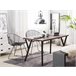 Beliani Mesa de jantar BRAVO 80x140 Castanho