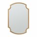 [en.casa] Espelho de parede Aura design atrativo MDF Dourado
