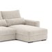 Chaise longue LANDON conversível em cama reversível Bege