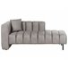 Beliani Chaise longue à esquerda Eco-pele vegana LANNILS Creme