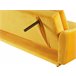 Beliani Sofá-cama Veludo VETTRE Amarelo