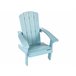 Beliani Cadeira de jardim ADIRONDACK Azul Claro