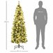 Árvore de Natal Plastico e Aço HOMCOM, casa - natal Verde