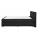 Beliani Cama continental Poliéster ADMIRAL 151x212 Preto