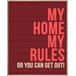 Pintura arte deco MY HOME 40x50cm de MARCOMUEBLE Vermelho