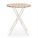 Mesa dobrável para jardim Ambar em madeira e metal 60x60 Branco/ Madeira