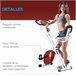 Bicicleta ergométrica em forma de X Aço, ABS, PVC HOMCOM Vermelho