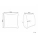 Beliani Almofada decorativa GOLDENROD 45x45 Branco