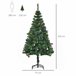 Árvore de Natal Artificial PVC e Metal HOMCOM, casa - natal Verde
