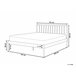 Beliani Cama com estrado Metal MAURS 167x209 Branco