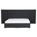 Beliani Cama com estrado Poliéster MILLAU 300x214 Cinza Escuro