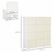 Armário Modular 12 Cubos PP e Aço HOMCOM Natural/ Branco