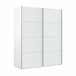 Armário 2 portas com efeito madeira 150 Branco Brillo