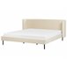 Beliani Cama Terciopelo ARETTE 204x206 Bege