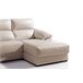 Chaise longue pele WILLY Bege