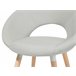 Beliani Silla de comedor ROSLYN Cinza Claro