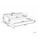 Beliani Cama com estrado Pinho EDERN 105x204 Castanho
