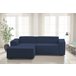 Sofá modular de 2 lugares com península esquerda Azul Marino
