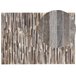 Beliani Patchwork TUZLUCA 160x230 Castanho