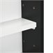 Vitrine de Parede Melamina de Madeira e Vidro HOMCOM 80 Preto