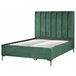 Beliani Cama baú Veludo SEZANNE 150x215 Cinza