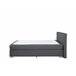 Beliani Cama continental Poliéster ADMIRAL 190x210 Cinza Claro