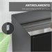 Aparador Melamina de Madeira HOMCOM Preto