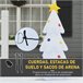 Árvore de Natal Inflável Poliéster HOMCOM, casa - natal Branco