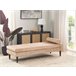 Beliani Chaise longue Terciopelo USSEL Bege