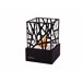 Lareira de mesa a etanol com design em aço esmaltado Preto