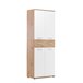 Sapateira JACKY 4 portas 1 gaveta Branco/ Madeira