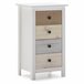 Cómoda Magda de 4 gavetas em branco Cómoda Magda de 4 gavetas em branco Multicor