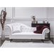 Beliani Chaise longue versão à esquerda Pele sintética LATTES Branco