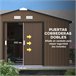 Abrigo de Exterior Aço Galvanizado e PP Outsunny Castanho