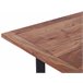 Beliani Mesa de jantar GREYTON 68x118 Castanho