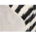 Beliani Decoração em pele de ovelha NAMBUNG 60x90 Branco/ Preto