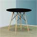  Mesa de jantar redonda Tower 80x80 Preto