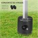 Pesos para Tenda HDPE Outsunny, desportos e lazer - campismo Preto