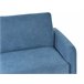 Beliani Sofá-cama Poliéster Azul