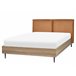 Beliani Cama com estrado Pele sintética LIMANTON 181x215 Dourado