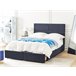 Beliani Cama baú Veludo VERNOYES 148x214 Preto