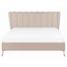 Beliani Cama Terciopelo MIRIBEL 187x218 Bege