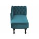 Beliani Chaise longue versão à direita Veludo NIMES Azul/ Verde