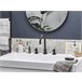 Beliani Conjunto de accesorios de baño ARAUCO Branco