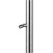 Chuveiro exterior QUARTU em aço inoxidável 316L com chuveiro superior e lava-pés H 228,9 cm, Inox Prata