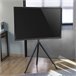 Suporte de chão Valle para TV até 65" máx. 40 kg [pro.tec] Preto