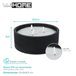 WELL HOME - Pacote de 3 velas LED redondas Preto